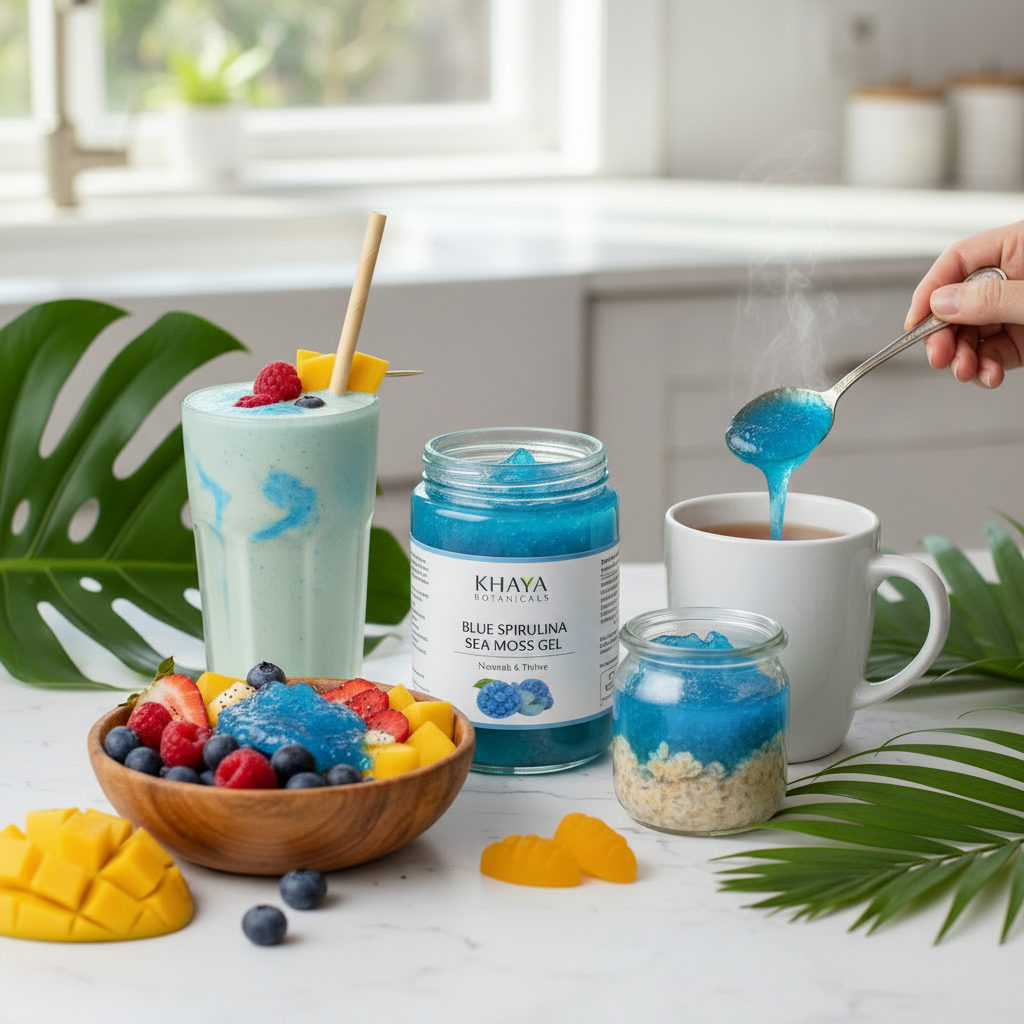 Blue Spirulina Sea-moss Gel