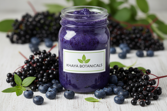 Elder Berry Bliss Sea Moss Gel – Blueberry & Elderberry Infused
